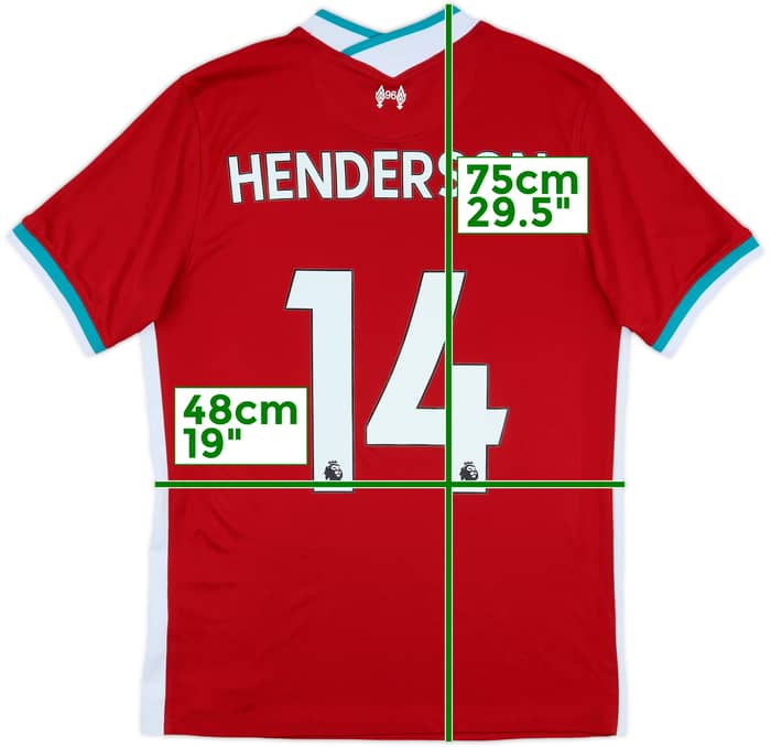 2020-21 Liverpool Home Shirt Henderson #14 - 6/10 - (M)