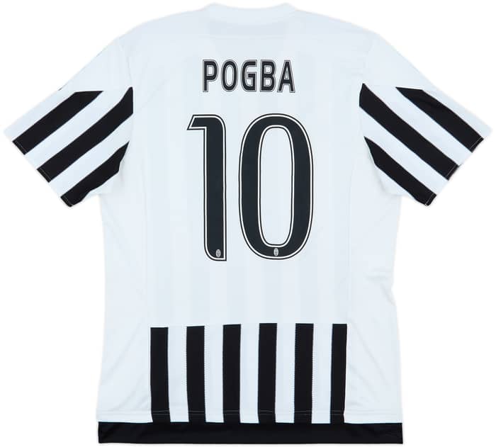 2015-16 Juventus Home Shirt Pogba #10 - 8/10 - (L)
