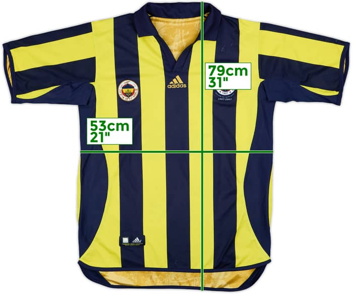 2006-07 Fenerbahce Centenary Home/Away Shirt - 7/10 - (L)