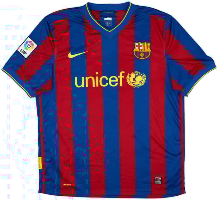 2009-10 Barcelona Home Shirt Messi #10 - 8/10 - (L)