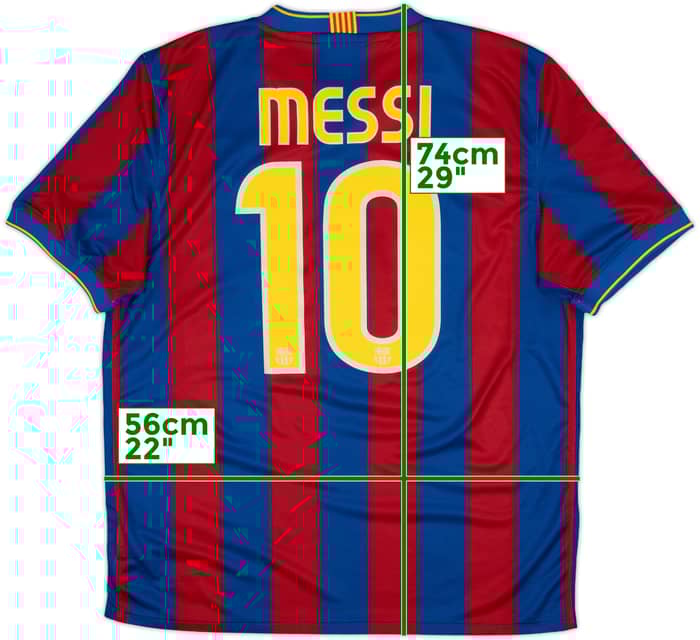 2009-10 Barcelona Home Shirt Messi #10 - 8/10 - (L)