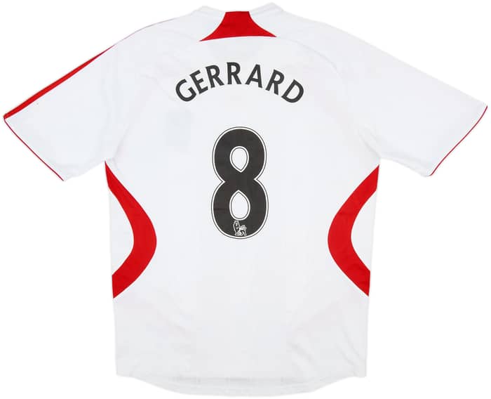 2007-08 Liverpool Away Shirt Gerrard #8 - 5/10 - (M)