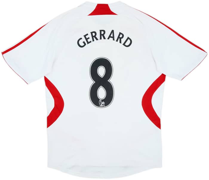 2007-08 Liverpool Away Shirt Gerrard #8 - 6/10 - (L)