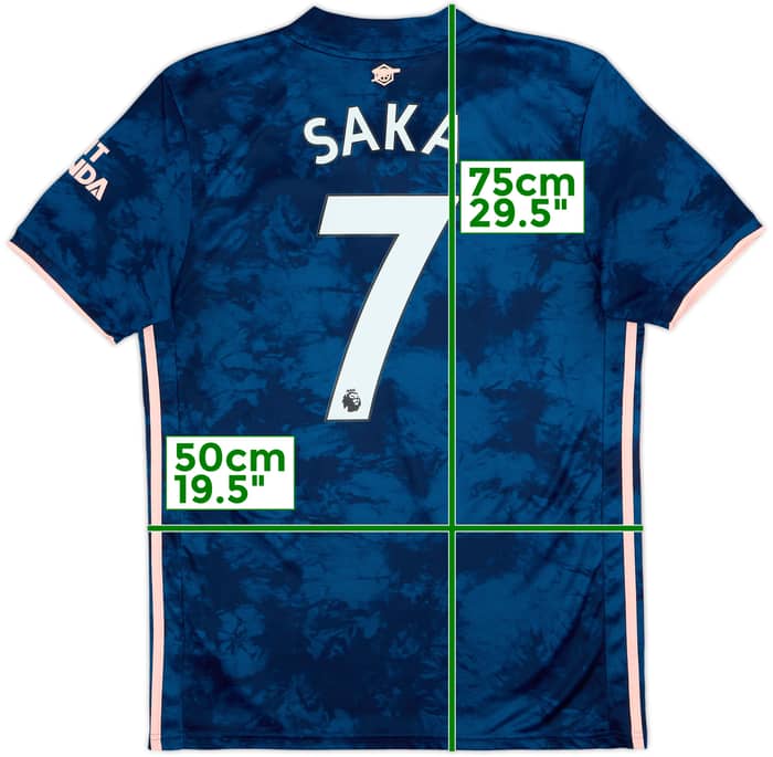 2020-21 Arsenal Third Shirt Saka #7 - 9/10 - (M)