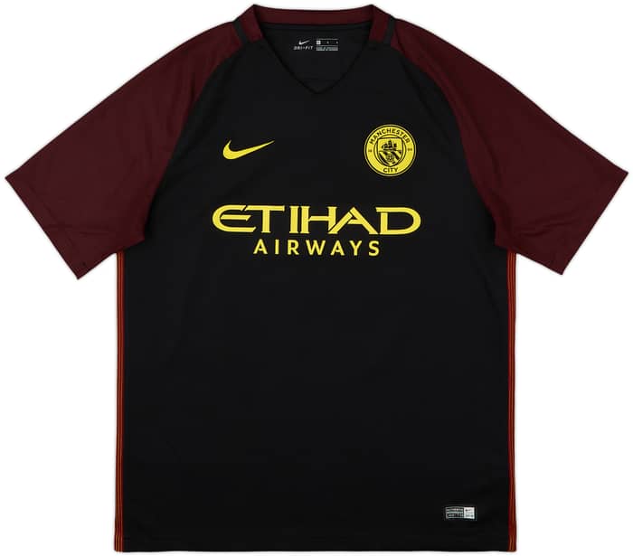 2016-17 Manchester City Away Shirt Kun Aguero #10 - 6/10 - (L)