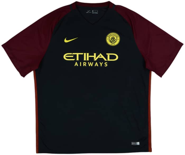 2016-17 Manchester City Away Shirt Kun Aguero #10 - 8/10 - (XXL)