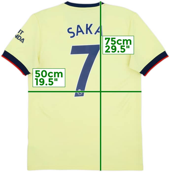 2021-22 Arsenal Away Shirt Saka #7 - 6/10 - (M)