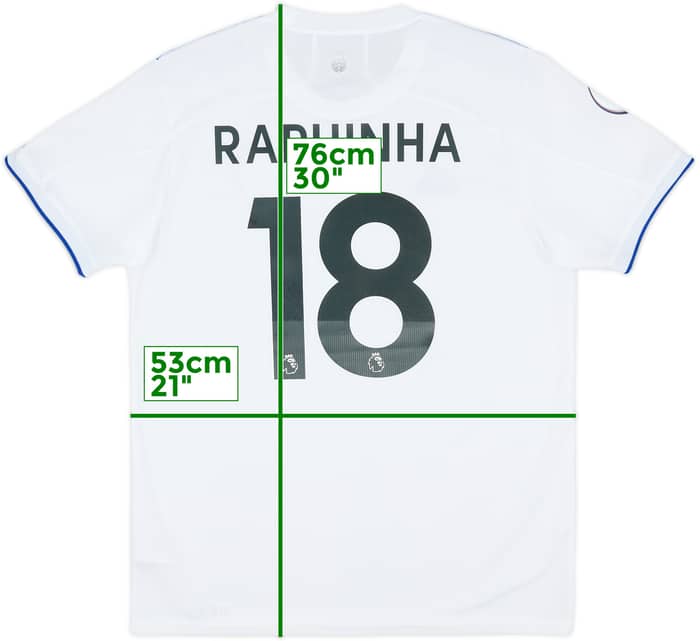 2020-21 Leeds United Home Shirt Raphinha #18 - 8/10 - (L)