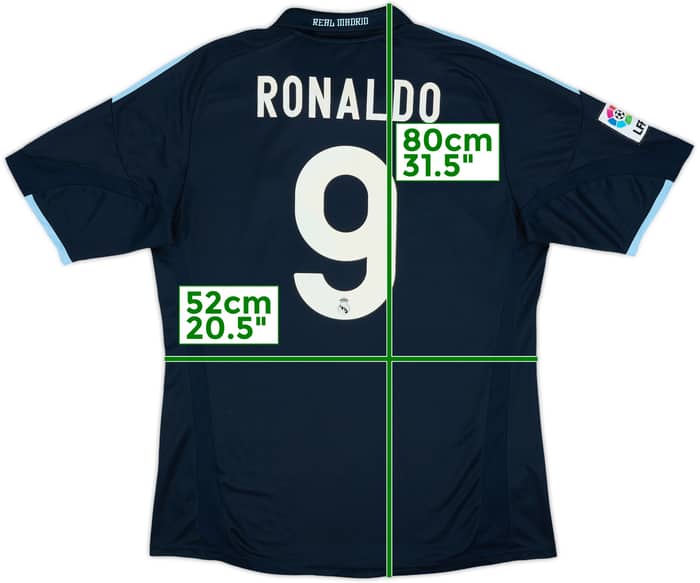 2009-10 Real Madrid Away Shirt Ronaldo #9 - 6/10 - (L)