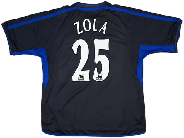 2002-04 Chelsea Away Shirt Zola #25 - 8/10 - (XXL)