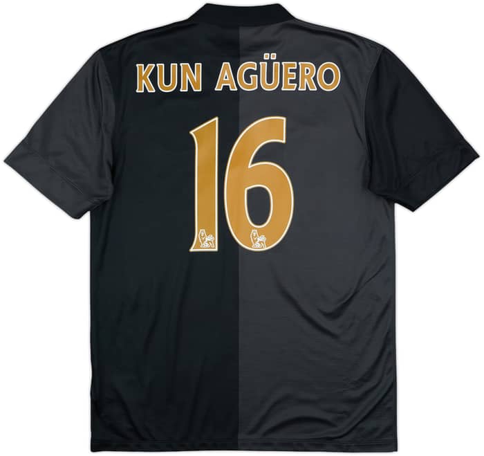2013-14 Manchester City Away Shirt Kun Aguero #16 - 8/10 - (M)