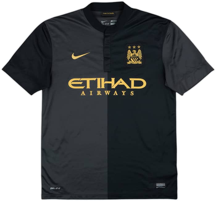 2013-14 Manchester City Away Shirt Kun Aguero #16 - 8/10 - (M)