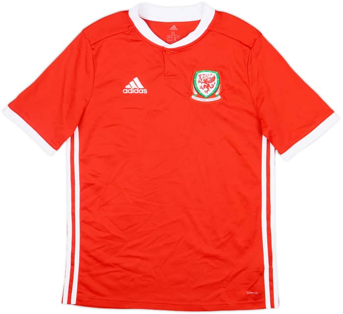 2018-19 Wales Home Shirt - 7/10 - (XL.Boys)