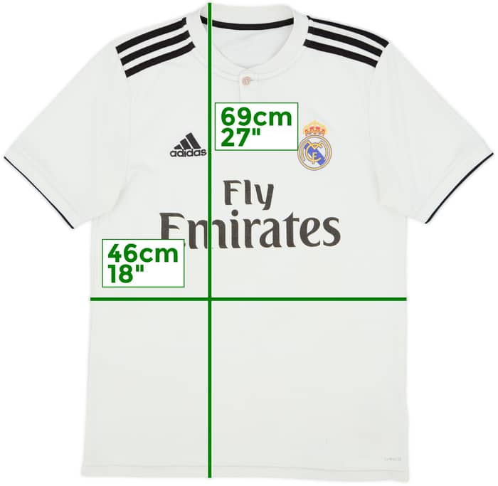2018-19 Real Madrid Home Shirt - 6/10 - (S)