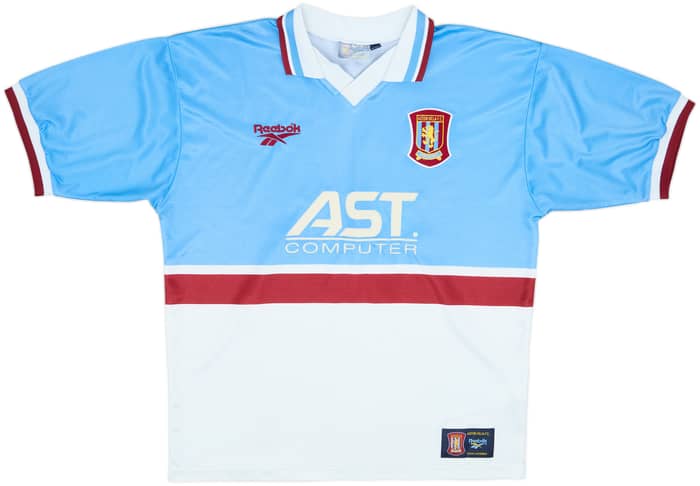 1997-98 Aston Villa Away Shirt Yorke #10 - 8/10 - (L)