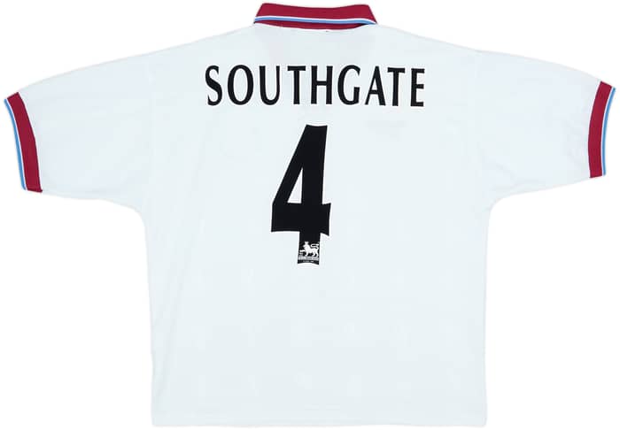1996-98 Aston Villa Away Shirt Southgate #4 - 7/10 - (L)