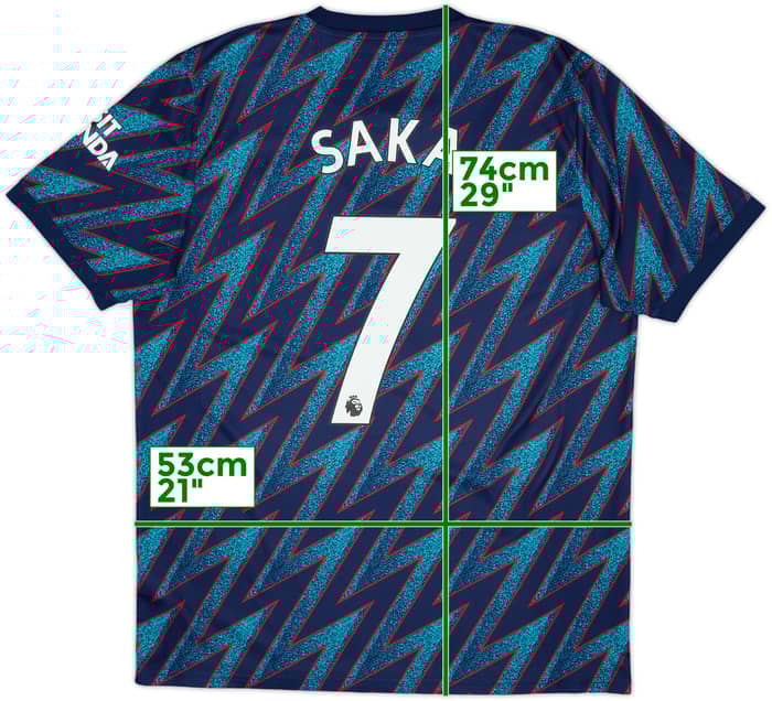 2021-22 Arsenal Third Shirt Saka #7 - 10/10 - (L)