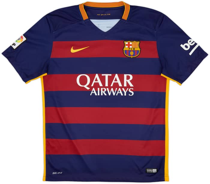 2015-16 Barcelona Home Shirt A.Iniesta #8 - 8/10 - (M)