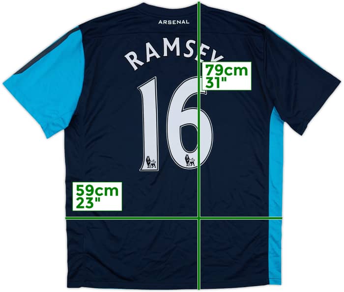 2011-12 Arsenal Away Shirt Ramsey #16 - 8/10 - (XL)