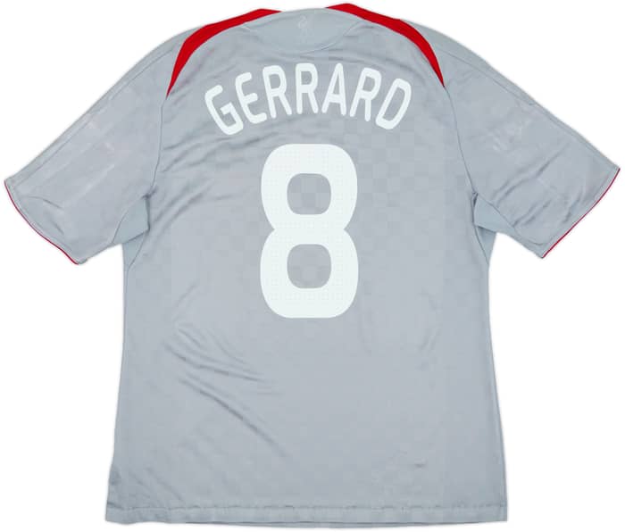 2008-09 Liverpool Away Shirt Gerrard #8 - 5/10 - (L)