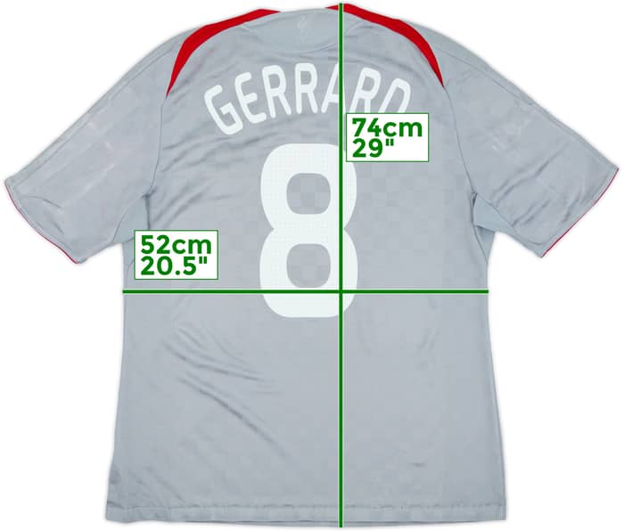 2008-09 Liverpool Away Shirt Gerrard #8 - 5/10 - (L)