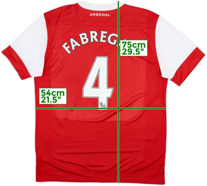 2010-11 Arsenal Home Shirt Fabregas #4 - 6/10 - (L)