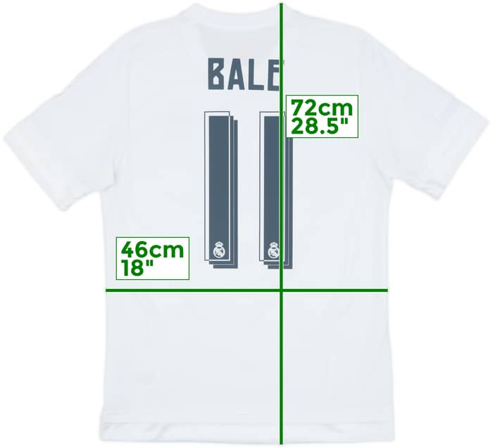2015-16 Real Madrid Home Shirt Bale #11 - 9/10 - (M)