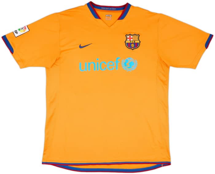 2006-08 Barcelona Away Shirt Ronaldinho #10 - 8/10 - (L)