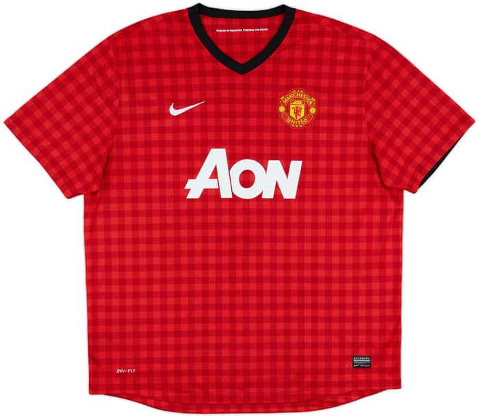 2012-13 Manchester United Home Shirt Rooney #10 - 7/10 - (XXL)