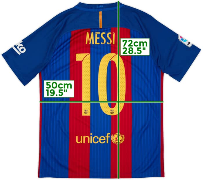2016-17 Barcelona Home Shirt Messi #10 - 8/10 - (M)