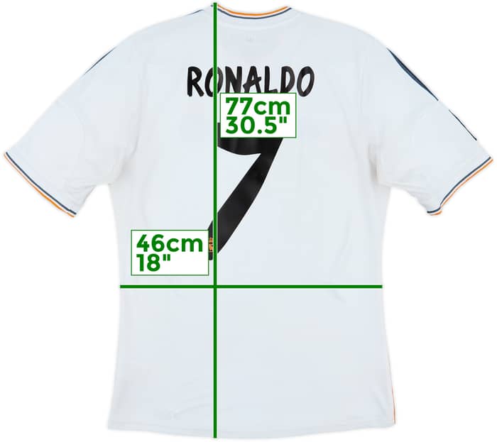 2013-14 Real Madrid Home Shirt Ronaldo #7 - 6/10 - (M)