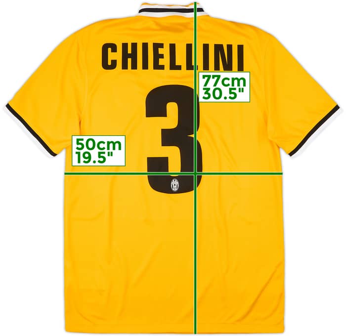 2013-14 Juventus Away Shirt Chiellini #3 - 10/10 - (M)