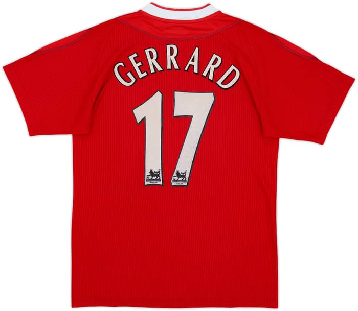 2002-04 Liverpool Home Shirt Gerrard #17 - 7/10 - (S)