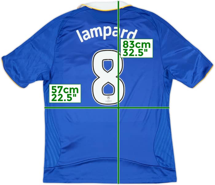 2008-09 Chelsea Home Shirt Lampard #8 - 9/10 - (XL)