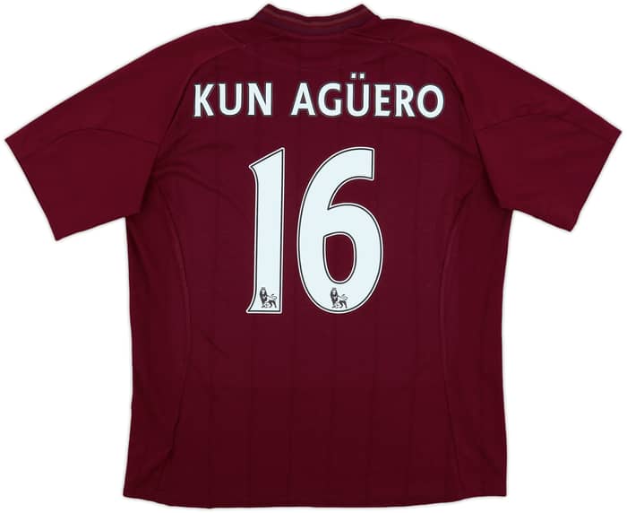 2012-13 Manchester City Away Shirt Kun Aguero #16 - 8/10 - (L)