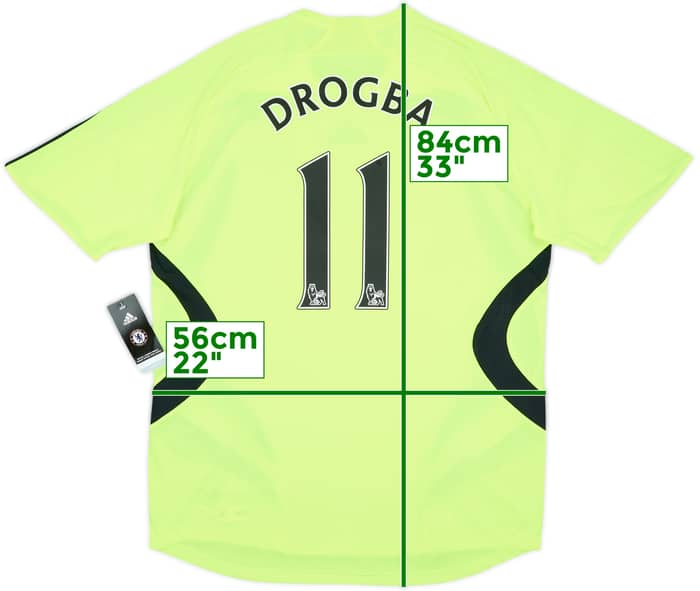 2007-08 Chelsea Away Shirt Drogba #11 (L)