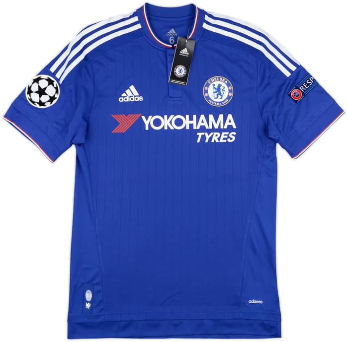 2015-16 Chelsea Player Issue Signed Champions League Home Shirt Baba #6 (M)