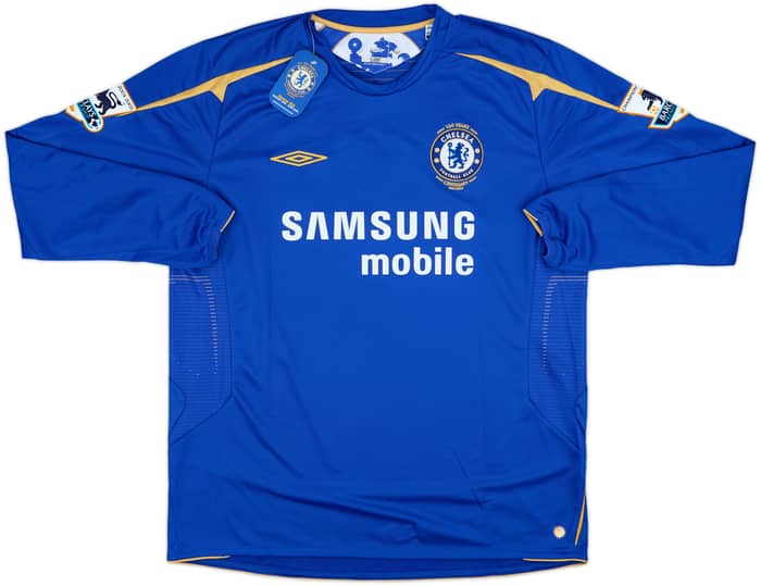 2005-06 Chelsea Centenary Home L/S Shirt Essien #5 (XL)