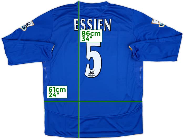 2005-06 Chelsea Centenary Home L/S Shirt Essien #5 (XL)