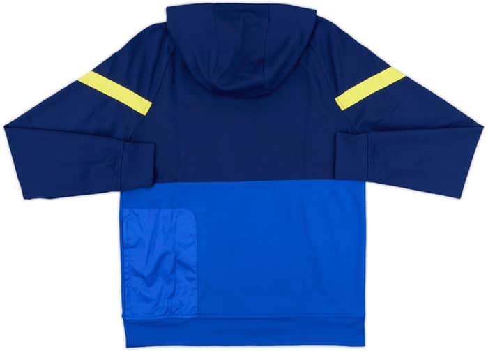 2021-22 Chelsea Nike 1/2 Zip Hooded Sweat Top (M)