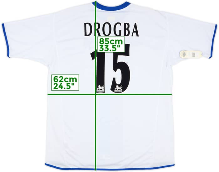 2003-05 Chelsea Away Shirt Drogba #15 (XL)
