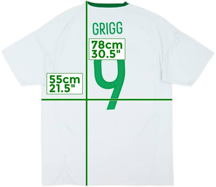 2016-17 Northern Ireland Away Shirt Grigg #9 - 5/10 - (XL)