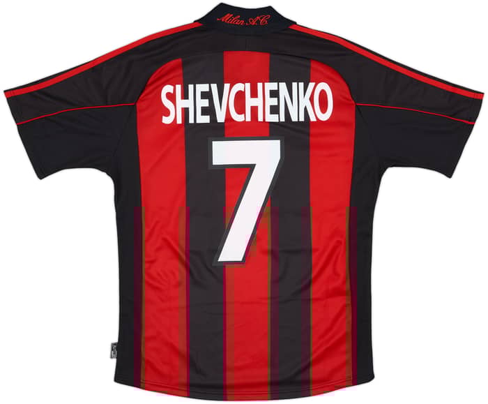 2000-02 AC Milan Player Issue Home Shirt Shevchenko #7 (S)