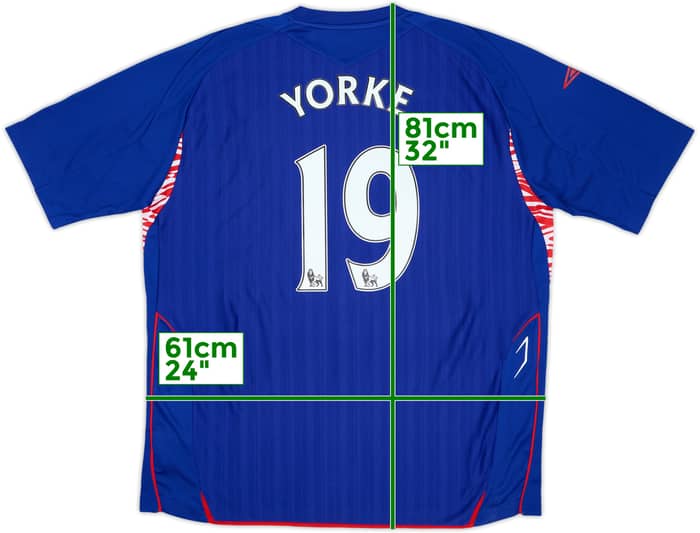 2007-08 Sunderland Third Shirt Yorke #19 (XXL)
