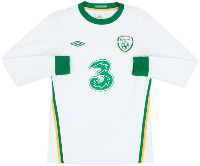 Camiseta de visitante de manga larga de Irlanda 2010-11 Keane #10 - 6/10 - (S)