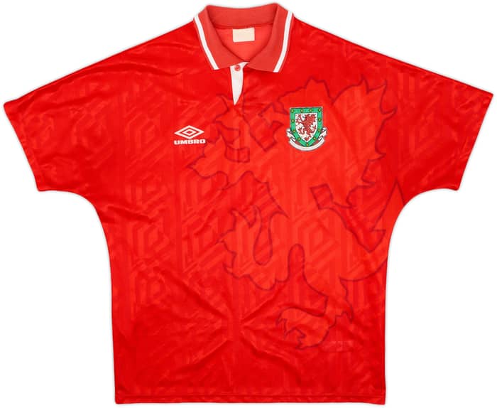 1992-94 Wales Home Shirt - 7/10 - (L)