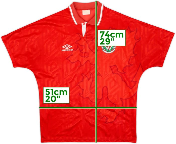 1992-94 Wales Home Shirt - 7/10 - (L)