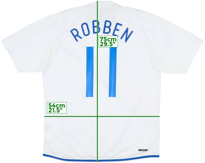 2006-08 Netherlands Away Shirt Robben #11 - 5/10 - (L)