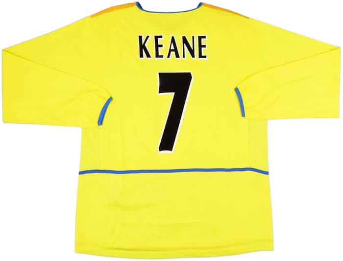 2002-03 Leeds United Away L/S Shirt Keane #7 - 8/10 - (L)
