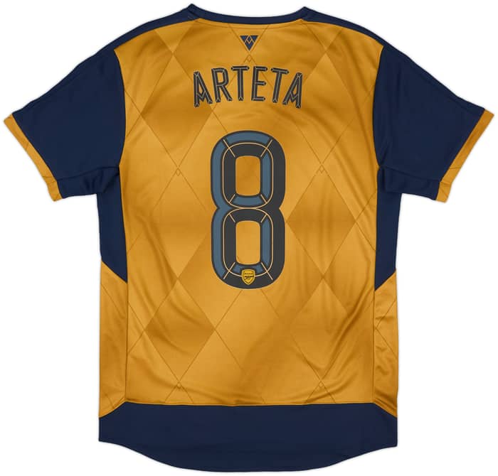 2015-16 Arsenal Away Shirt Arteta #8 (M)